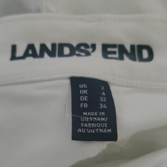 Lands' End Jeans Womens Size 2 White Pants - Picture 6 of 12